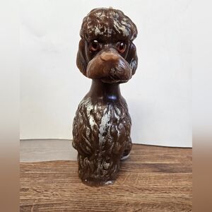 Vintage 1 of 2 Wax Poodle Candles